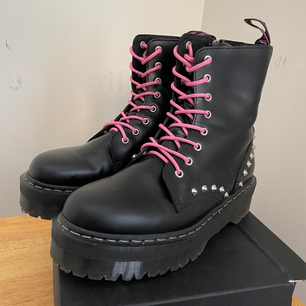 Dr. Martens x Trash and Vaudeville MIE Jadon Boots Black Leather UK9 W11 M10